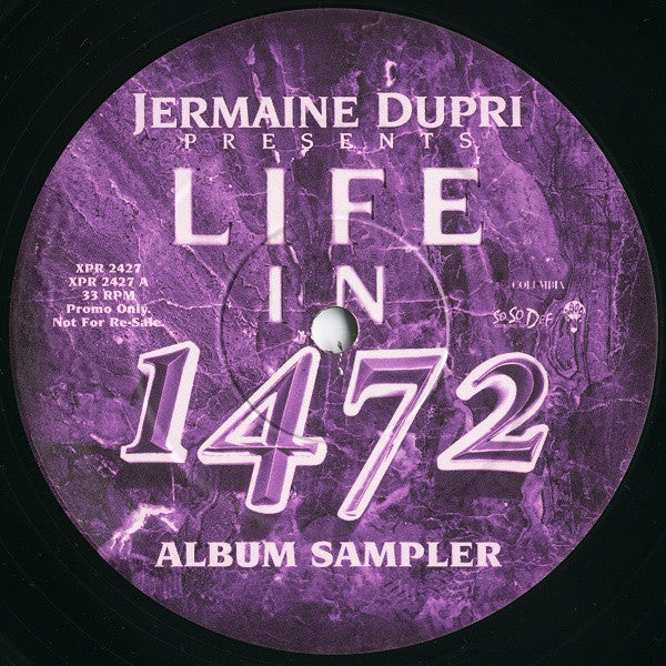 Jermaine Dupri - Life In 1472 (Album Sampler) (12", Promo, Smplr)