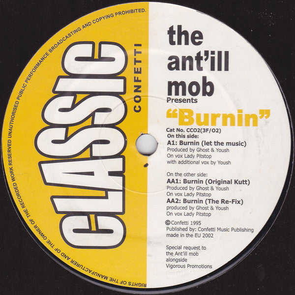 The Ant'ill Mob* - Burnin (12")