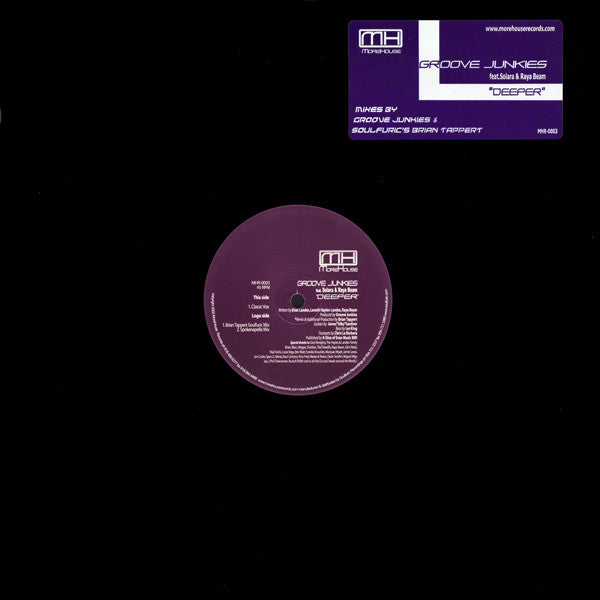 Groove Junkies Feat. Solara & Raya Beam - Deeper (12")