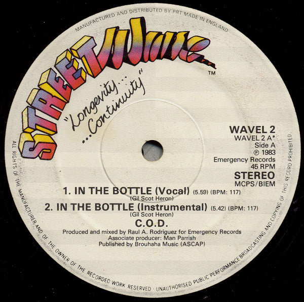 C.O.D. - In The Bottle (12")
