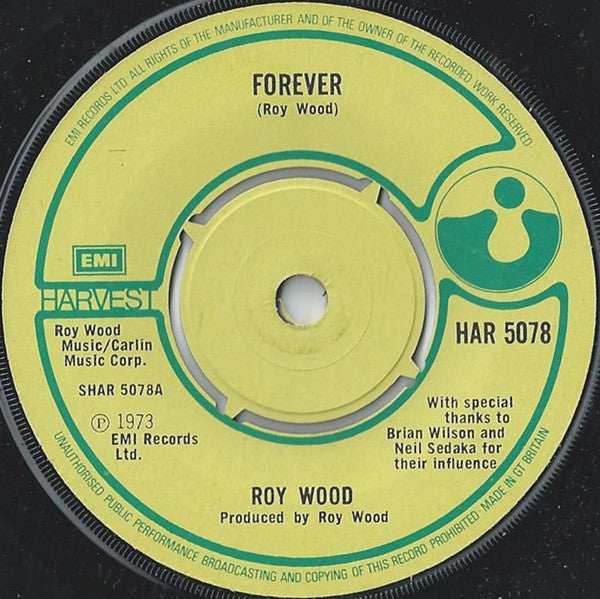 Roy Wood - Forever (7", Single)