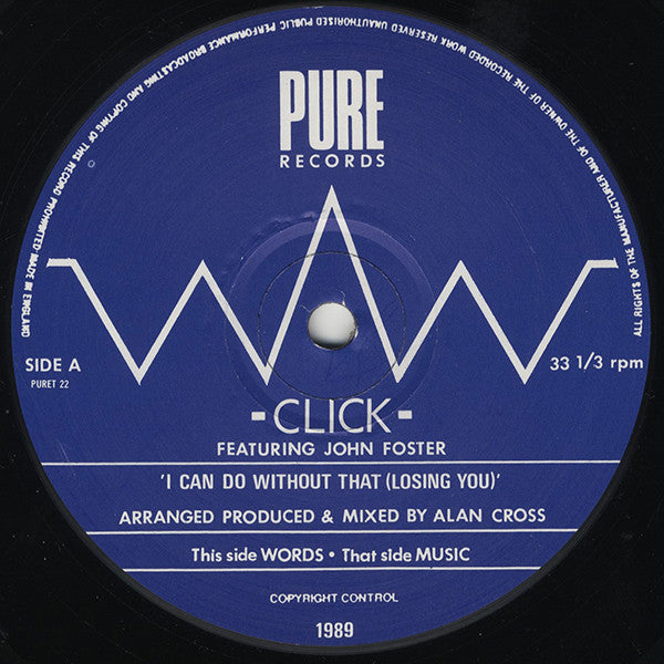 Click - I Can Do Without That (Losing You) (12")