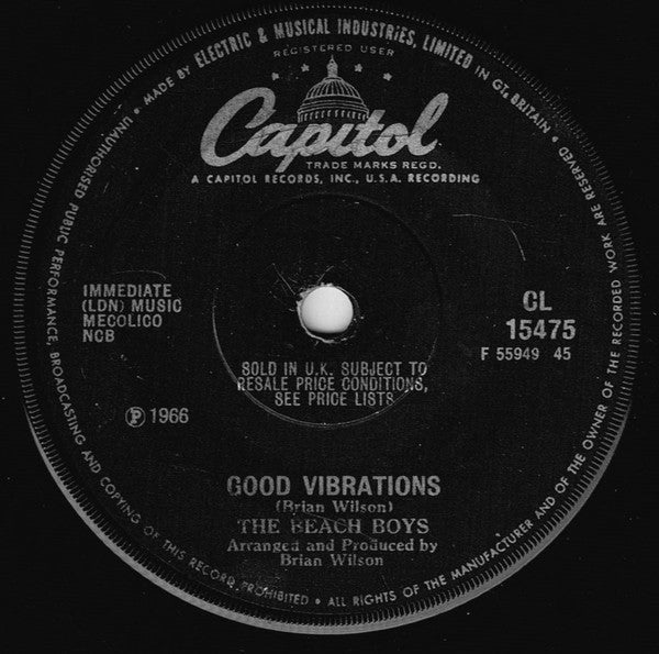 The Beach Boys - Good Vibrations (7", Single, Mono, Sol)
