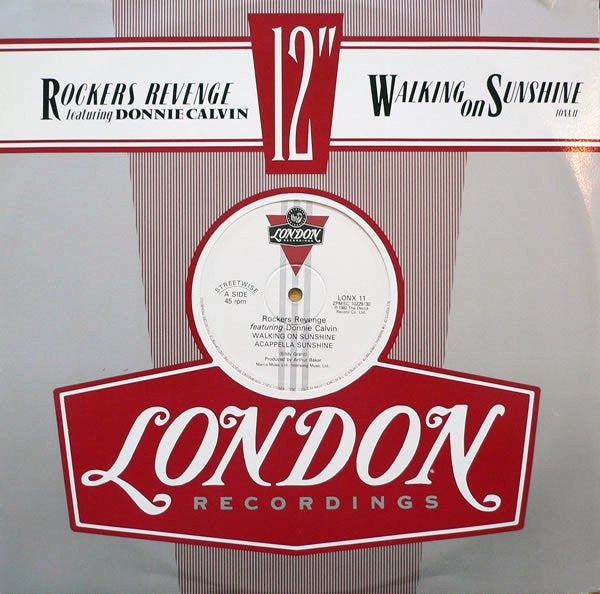 Rockers Revenge Featuring Donnie Calvin - Walking On Sunshine (12", Single)