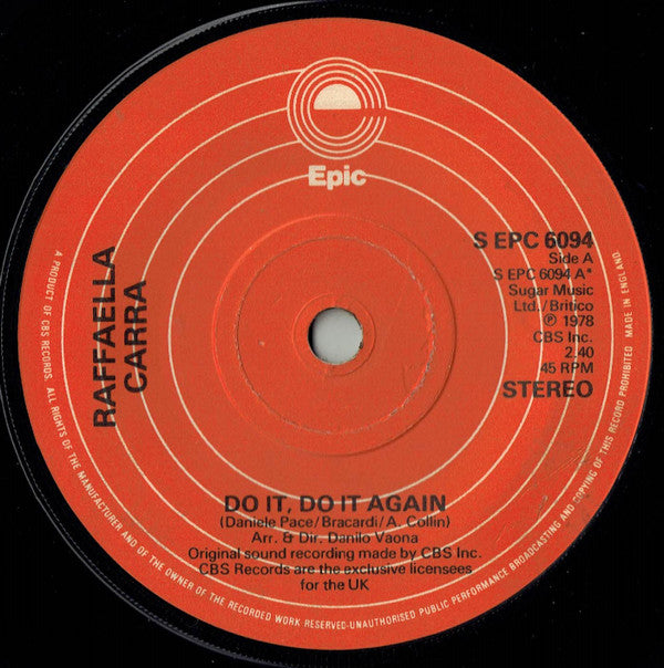 Raffaella Carra* - Do It, Do It Again (7", Single)