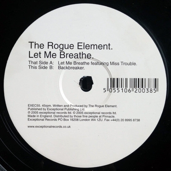 The Rogue Element* - Let Me Breathe (12")