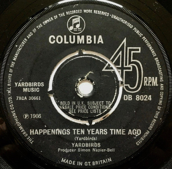 Yardbirds* - Happenings Ten Years Time Ago (7", Single, 4 P)