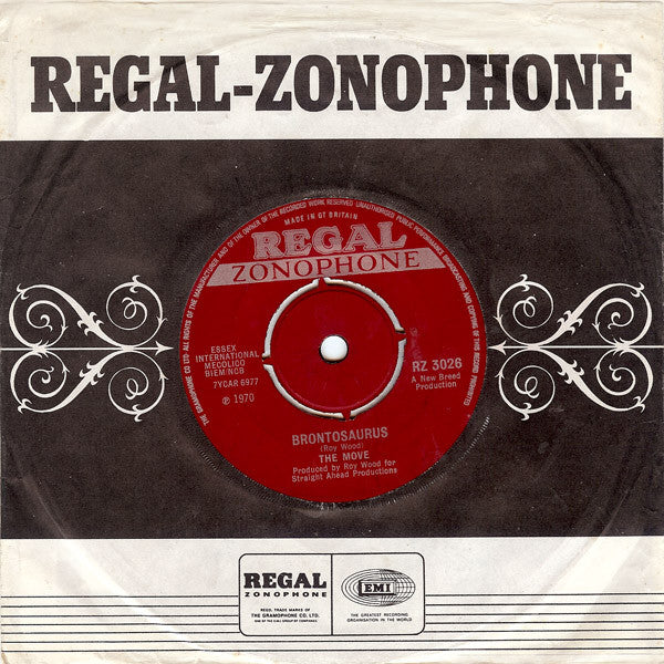 The Move - Brontosaurus (7", Single, Pus)
