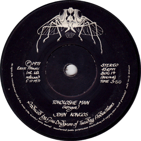 John Kongos - Tokoloshe Man (7", Single, Sol)