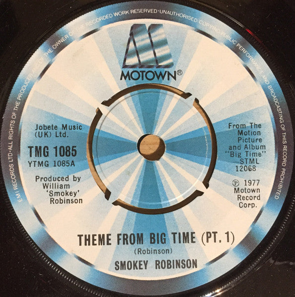 Smokey Robinson - Theme From Big Time (7", Single)