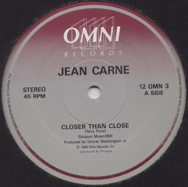 Jean Carne* - Closer Than Close (12")