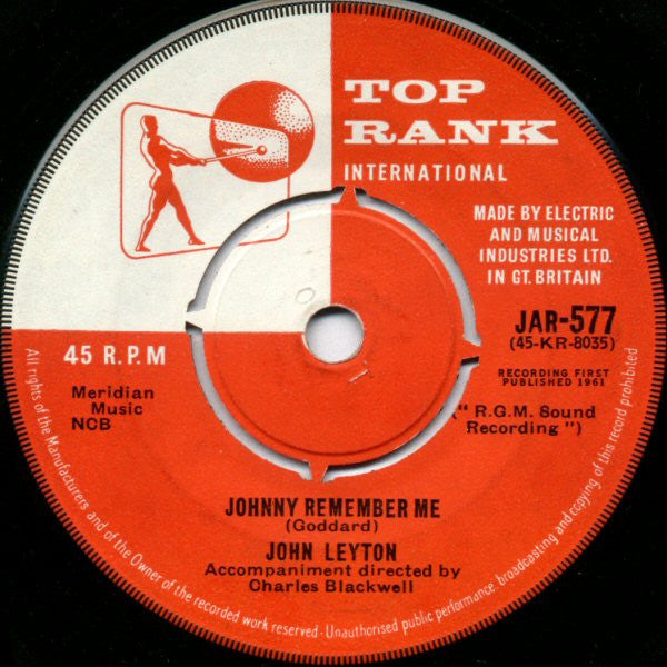 John Leyton - Johnny Remember Me (7", Single)