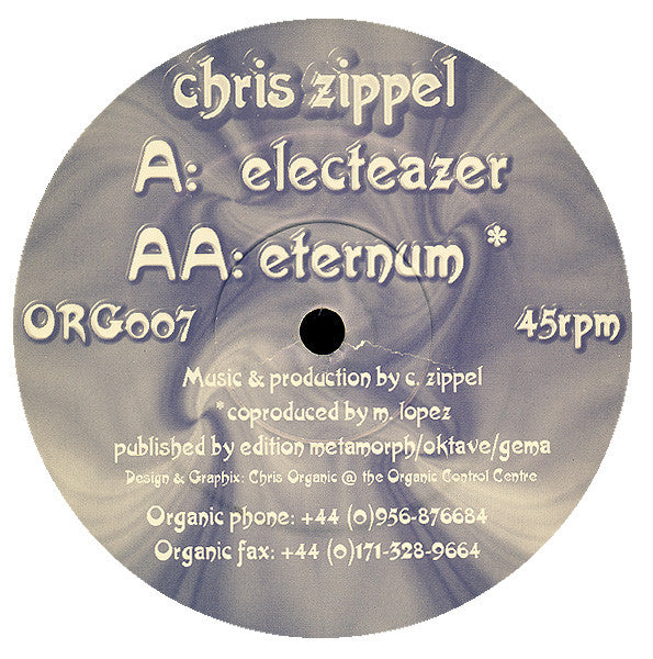 Chris Zippel - Electeazer / Eternum (12")