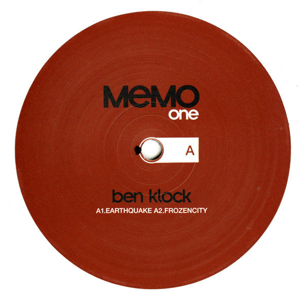 Ben Klock - Earthquake (12")