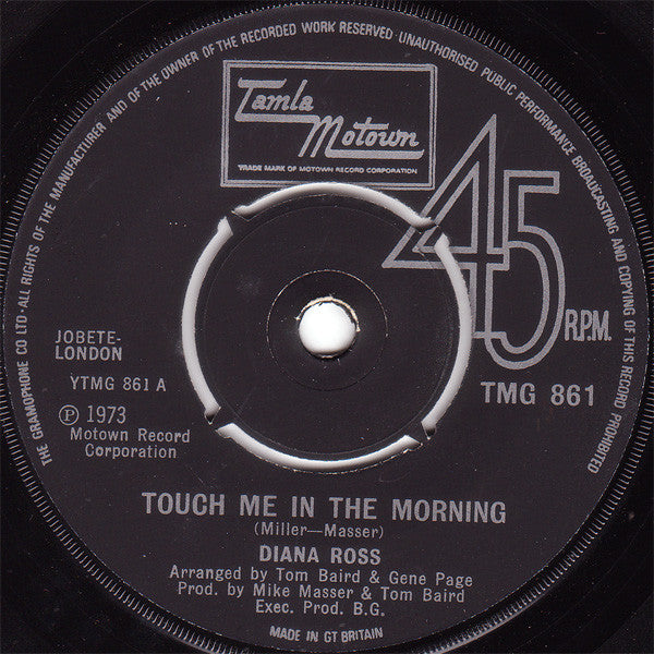 Diana Ross - Touch Me In The Morning (7", Single, 4 P)