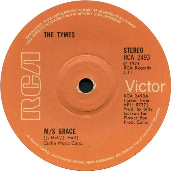 The Tymes - M/s Grace (7", Single)