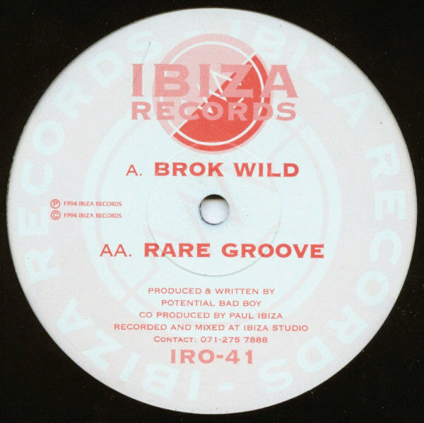 Potential Bad Boy - Brok Wild / Rare Groove (12")
