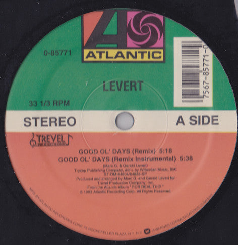 Levert - Good Ol' Days (12")