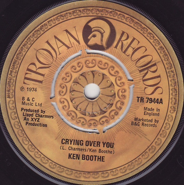 Ken Boothe - Crying Over You (7", Single, 4-P)