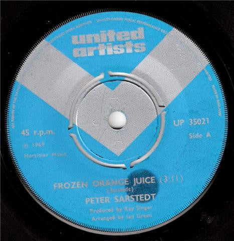 Peter Sarstedt - Frozen Orange Juice (7", Single)