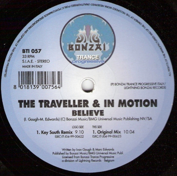 The Traveller & In Motion - Believe (12")