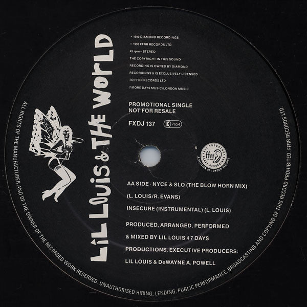 Lil Louis & The World* - Nyce & Slo (12", Promo)