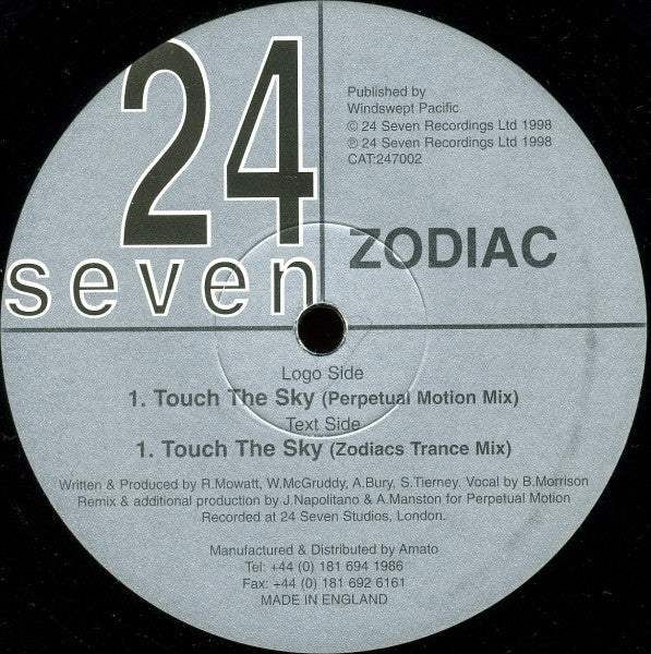 Zodiac (6) - Touch The Sky (12")
