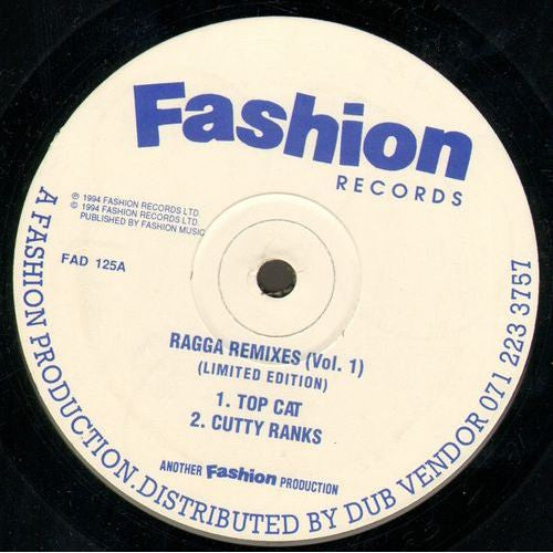 Various - Ragga Remixes (Vol. 1) (12", Ltd)