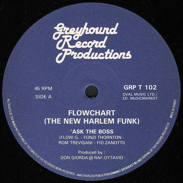 Flowchart (The New Harlem Funk)* - Ask The Boss (12")
