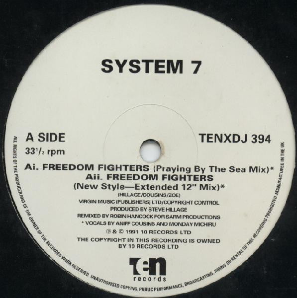 System 7 - Freedom Fighters (12", Single, Promo)