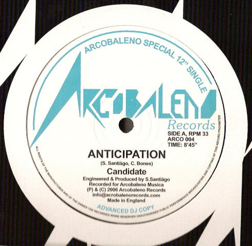 Candidate (2) - Anticipation (12")