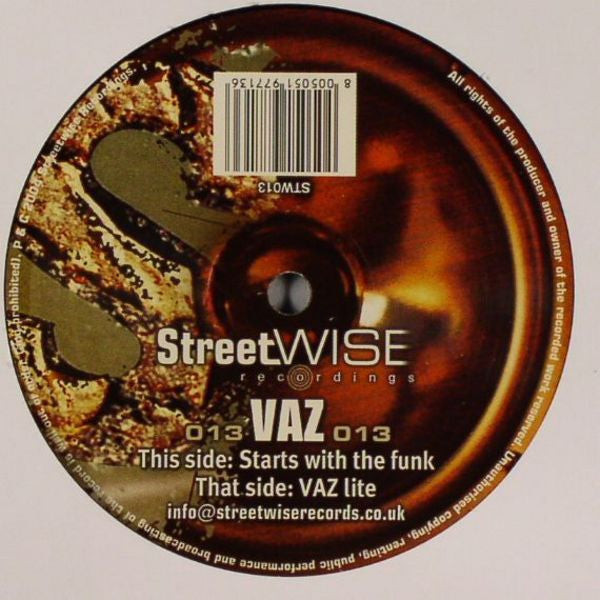 Vaz (4) - Vaz Lite / Starts With The Funk (12")