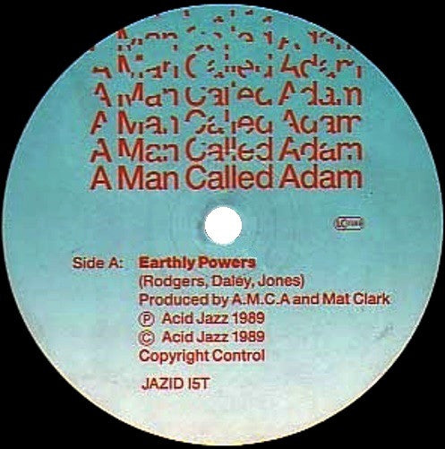 A Man Called Adam - Earthly Powers / Techno Powers (12", Pla)