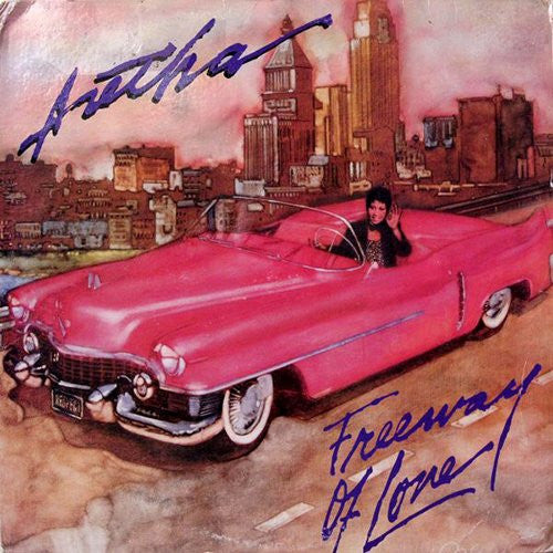 Aretha Franklin - Freeway Of Love (7", Single, Blu)