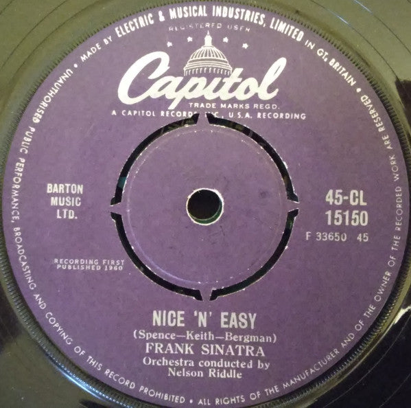 Frank Sinatra - Nice 'N' Easy (7", Single)