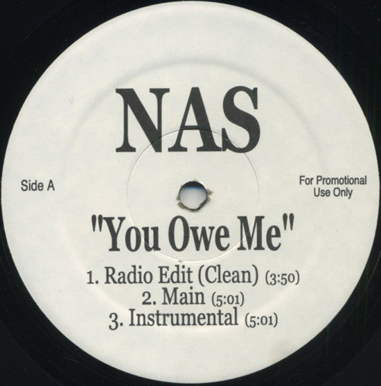 Nas - You Owe Me (12", Single, Promo)