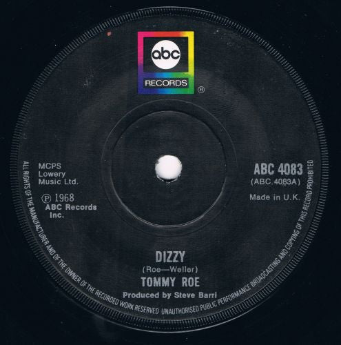 Tommy Roe - Dizzy / The Folk Singer (7", RE)