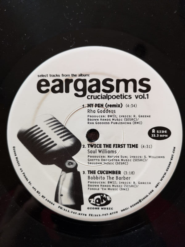 Various - Eargasms - Crucialpoetics Vol.1 (12")