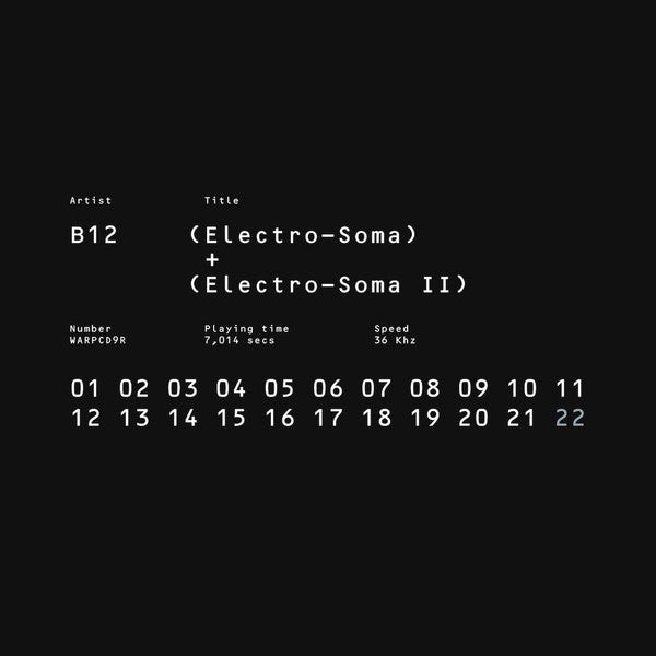 B12 - (Electro-Soma) + (Electro-Soma II) (CD, Album, RE, RM + CD, Comp, RM)