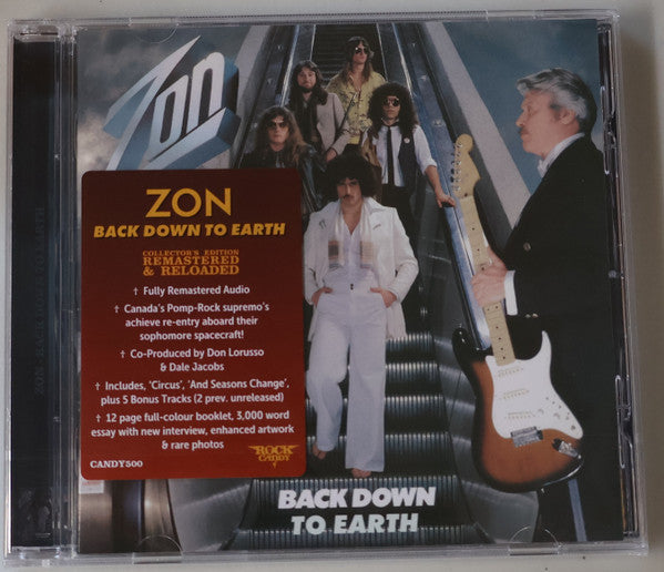 Zon (2) - Back Down To Earth (CD, Album, RE, RM)
