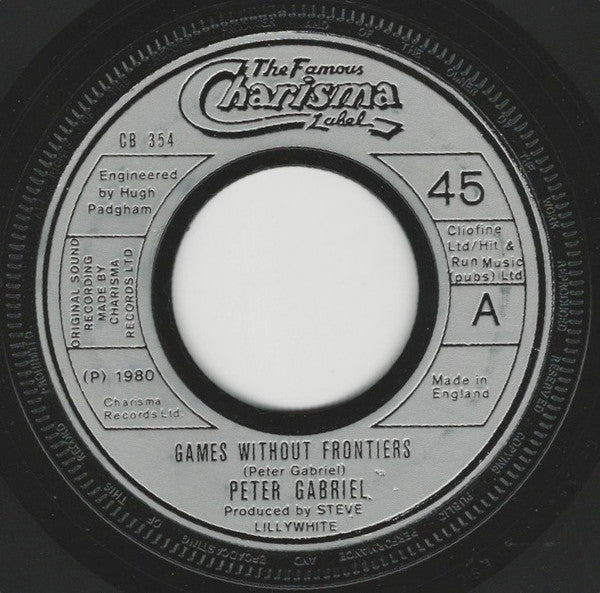 Peter Gabriel - Games Without Frontiers (7", Single, Din)