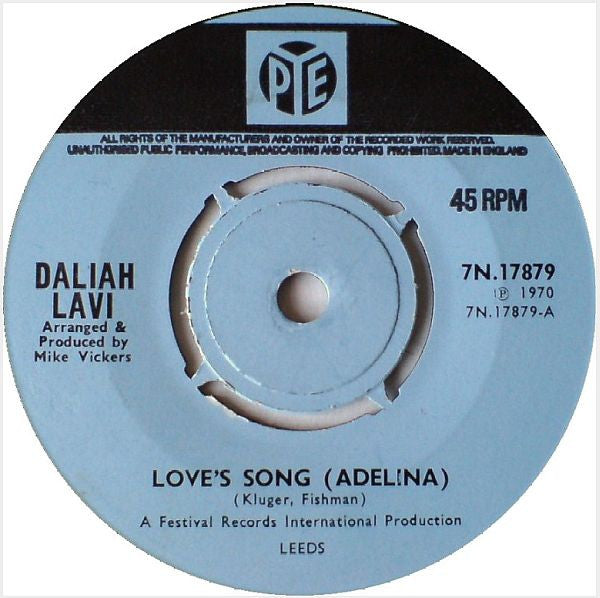 Daliah Lavi - Love's Song (7", Single)