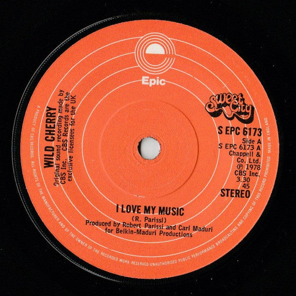 Wild Cherry - I Love My Music (7")