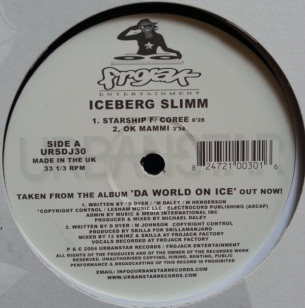 Iceberg Slimm - Da World On Ice (12")