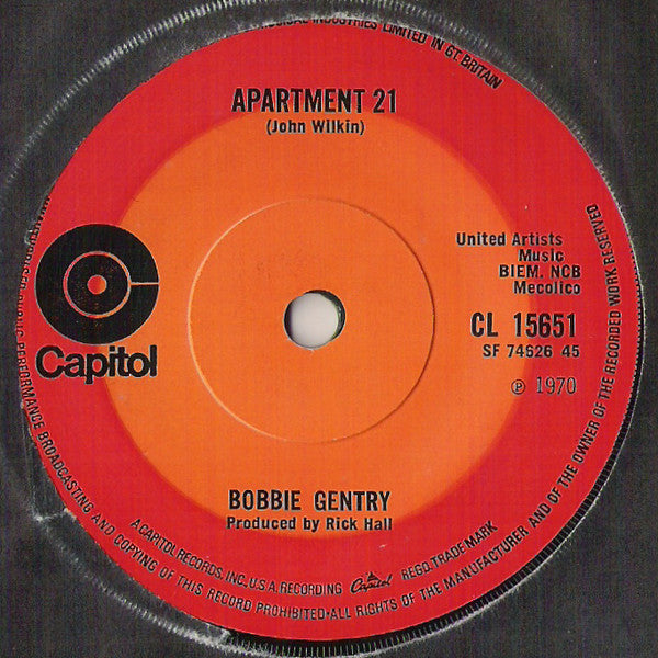 Bobbie Gentry - Apartment 21 (7", Single)