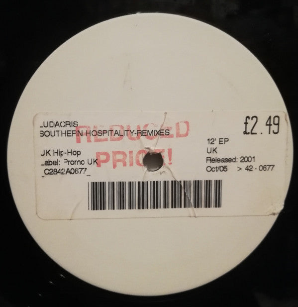 Ludacris - Southern Hospitality (Remix) (12", Single, Ltd, Promo, W/Lbl)