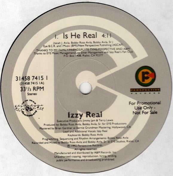 Izzy Real - Is He Real (12", Promo)