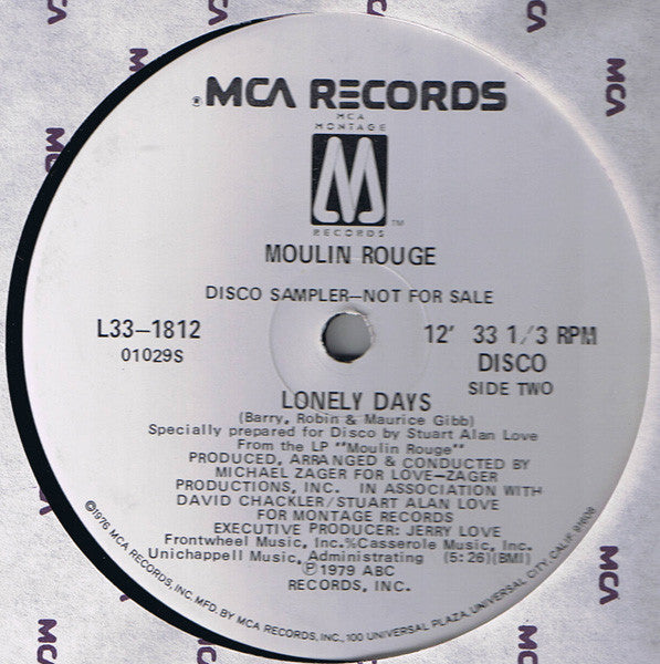 Moulin Rouge (2) - Holiday (12", Promo, Smplr)