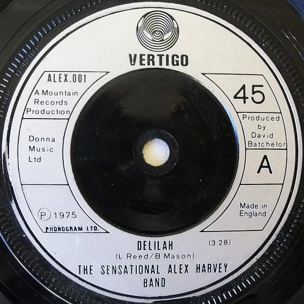 The Sensational Alex Harvey Band - Delilah (7", Single)