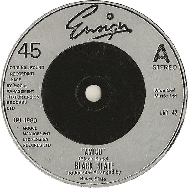 Black Slate - Amigo (7", Single, Sil)